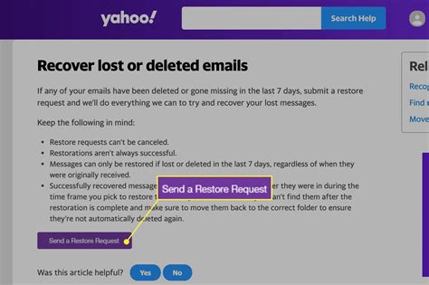 email yahoo mail recovery